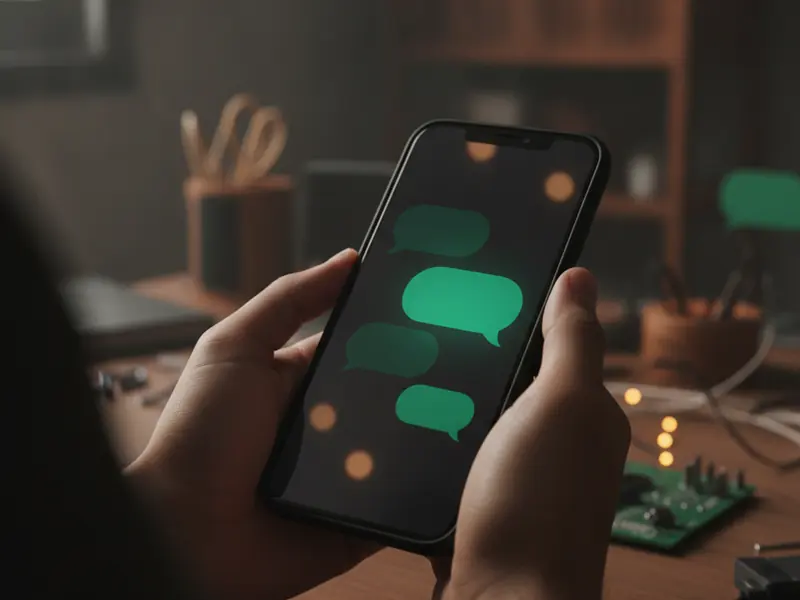 An AI assistant replying to chats on a phone